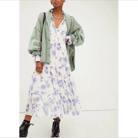 NWT Free People Feeling Groovy Maxi Dress - Picture 3 of 10